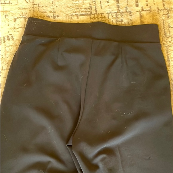 Woman's Hi Rise Black Wide Leg Stretch Pants For Office or Casual - Picture 7 of 8